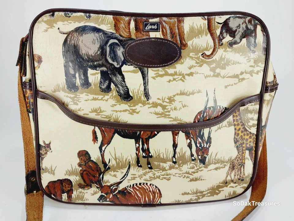 Bolso Mensajero Safari Vintage Abercrombie & Fitch LARK Foto 2 de 4