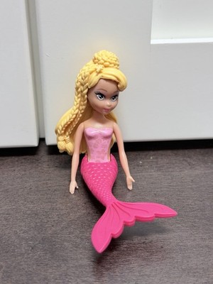 Barbie Fairytopia Mermaidia Blonde Hair Pink Tail Mini 4  Mermaid Doll