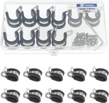 5/8 Inch 304 Stainless Steel Cable Clamps 5/8" Cable Clamp Rubber Coated Wire Cl