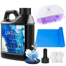 UV Resin Kit with Light-250g, Clear Hard Type for Beginners and Professionals