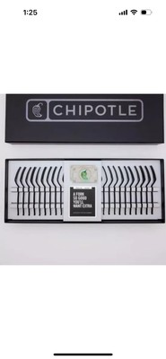 Chipotle Extra Fork Collection - Limited Edition - Only 500 - Cards NOT Included