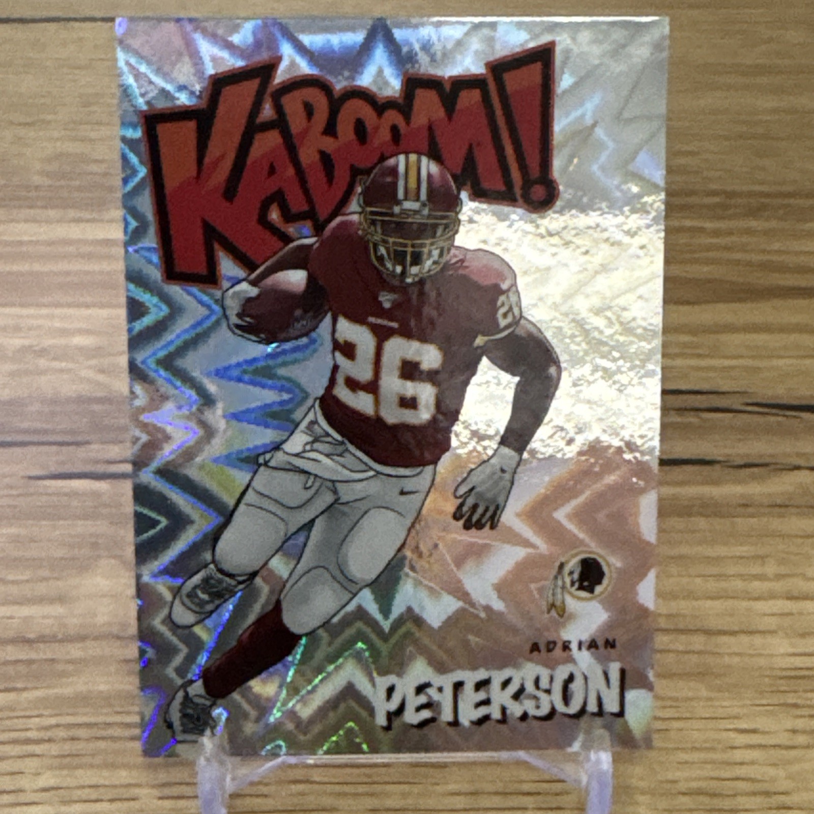 2020 Absolute KABOOM Adrian Peterson Case Hit Refractor SHARP! Redskins/Vikings