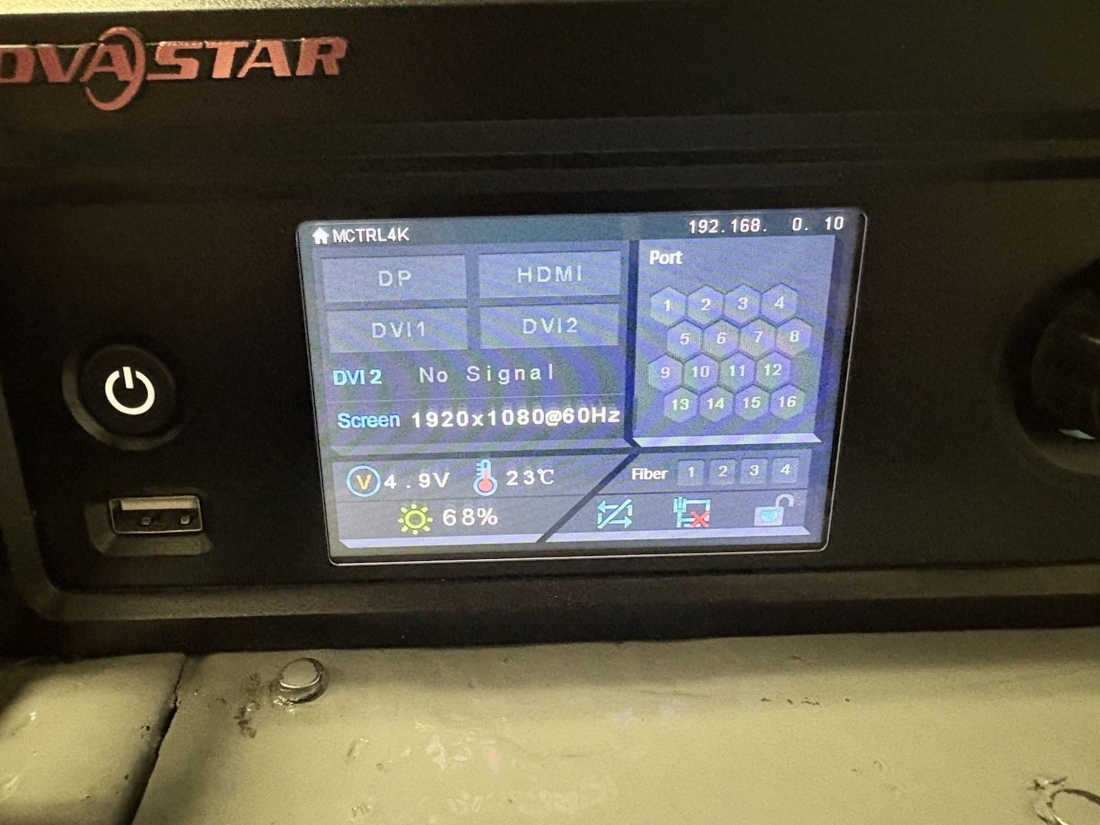 Novastar MCTRL4K 16-Channel DMX Control Console Ethernet USB HDMI DP DVI