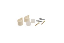 3 PAIRS: somfy Re-loadable Battery Wand WALL MOUNT CLIPS w/screws  9013263 