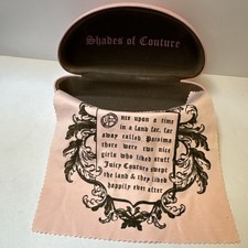 Juicy Couture Pink Hinged Plastic Hard Case for Sunglasses Shades Of Couture