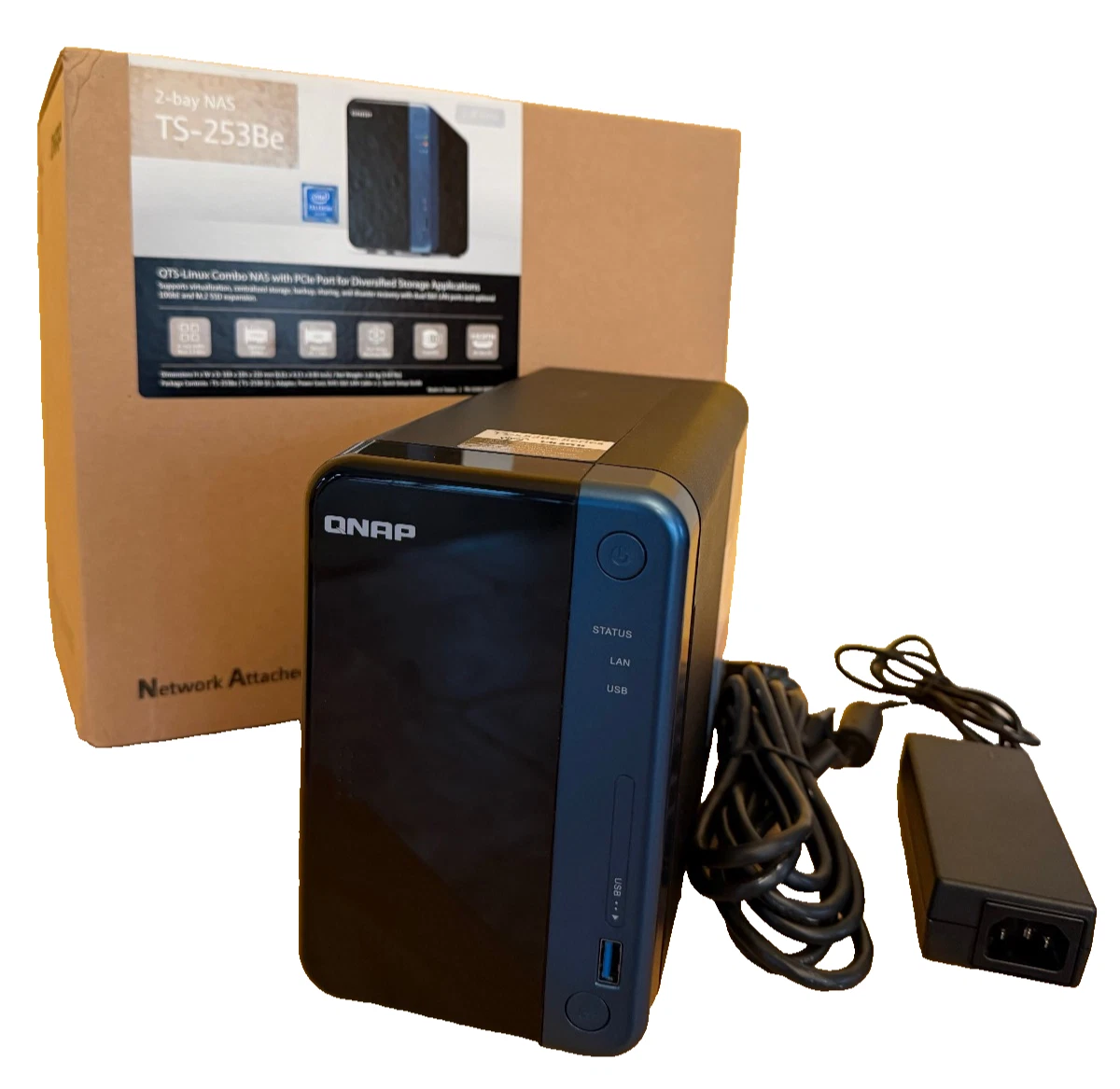 QNAP USB 3.0 USB Specification Network Attached Storage 2 Bays for 