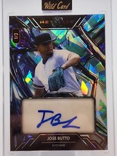 2023 Wild Card 5 Card Draw - Classic Jose Butto 1/3 Holographic Crystal blue
