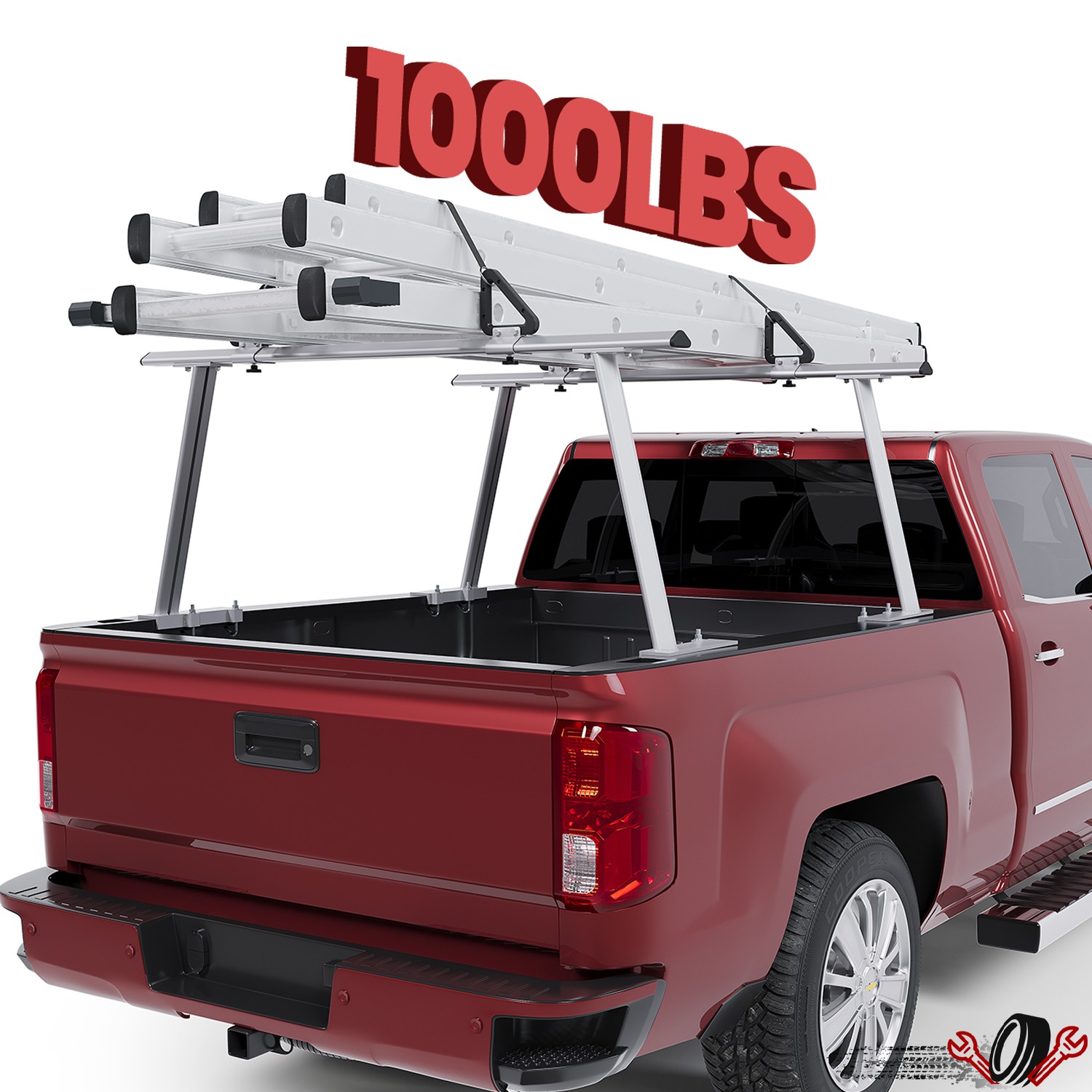 Universal Pickup Ladder Rack Truck Bed Luggage Carrier 1000 lb Kayak Ladder Tent