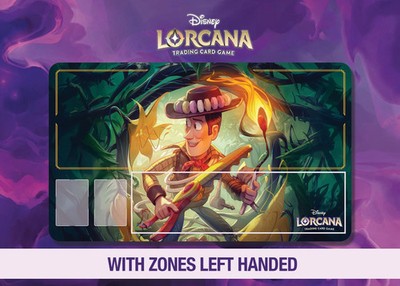 Disney Lorcana Playmat Woody | Neoprene 24x14 Stitched Edges | TCG