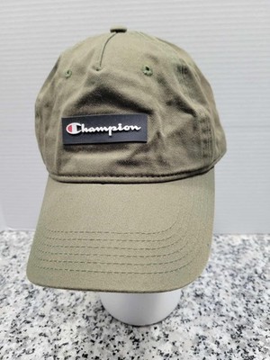 Champion Hat Cap Strap Back Green with Black Classic Logo