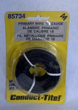 Dorman Motormite 85734 18 Gauge Black Primary Wire 40 ft - NIB