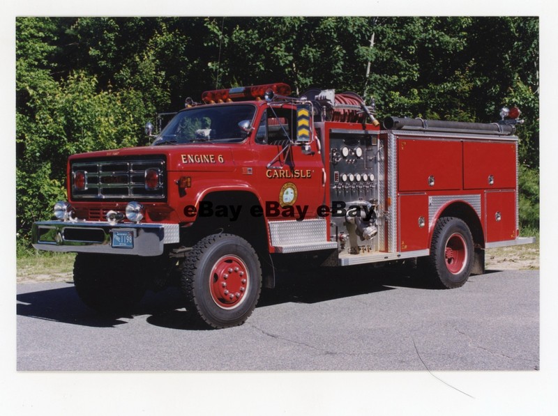 Carlisle, MA Engine 6 1986 GMC/E-One Fire Truck Photo