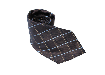 DANILO NOVI Tie Men's One Size Brown Pointed Patterned Classic