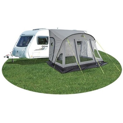 Quest Falcon Pro 390 (Poled) Caravan Awning Mid Grey - NEW 2025 Model