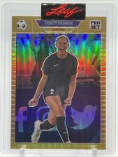 TRINITY RODMAN 2023 Leaf Pro Set Metal XRC Gold Prismatic #d /199 RC USA SOCCER