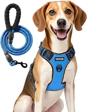 Dog Harness for Large Dogs, No Pull Adjustable Dog Vest Pet Harness, with 5Ft Le