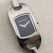 NINE WEST 9W/1678 Three-Hand Quartz Analog Women's Watch Sz. 5 3/4" New Battery