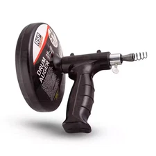 25 Ft. Drum Auger Steel Plumbing Drain Snake with Drain Cleaning Cable
