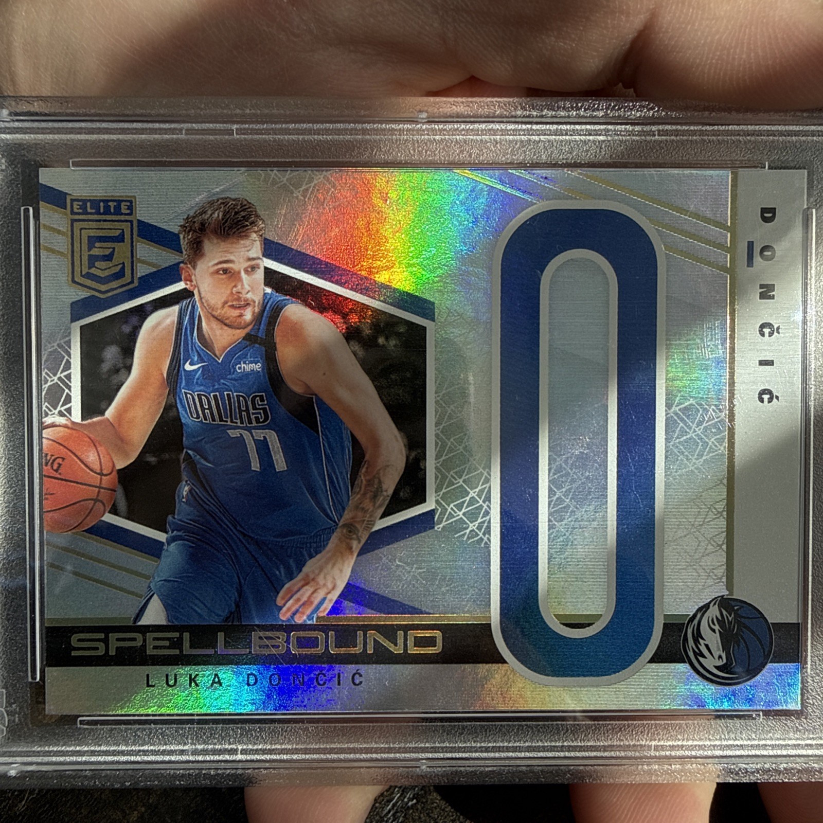 2019 20 Donruss Elite LUKA DONCIC Spellbound Letter 'O' PSA 10 #25 *pop 33* view 5