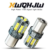 Pair 1156 LED Reverse Backup Light Bulbs Super Bright 6000K Canbus Error Free