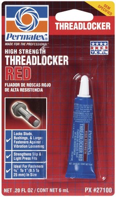 Itw Global Brands Permatex 27100  20 Oz Red High Strength Threadlocker