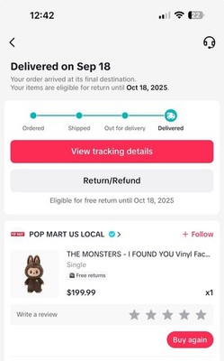 AUTHENTIC Pop Mart Labubu Zimomo Monsters I Found You. Ready to