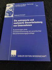 Die antizipierte und realisierte Steuerbelast...