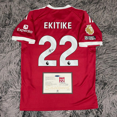 Hugo Ekitike SIGNED Liverpool 25/26 Debut Home Jersey/Shirt - COA
