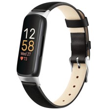 Vancle Leather Band for Fitbit Inspire 3 Bands Women Men, Genuine Leather Sof...