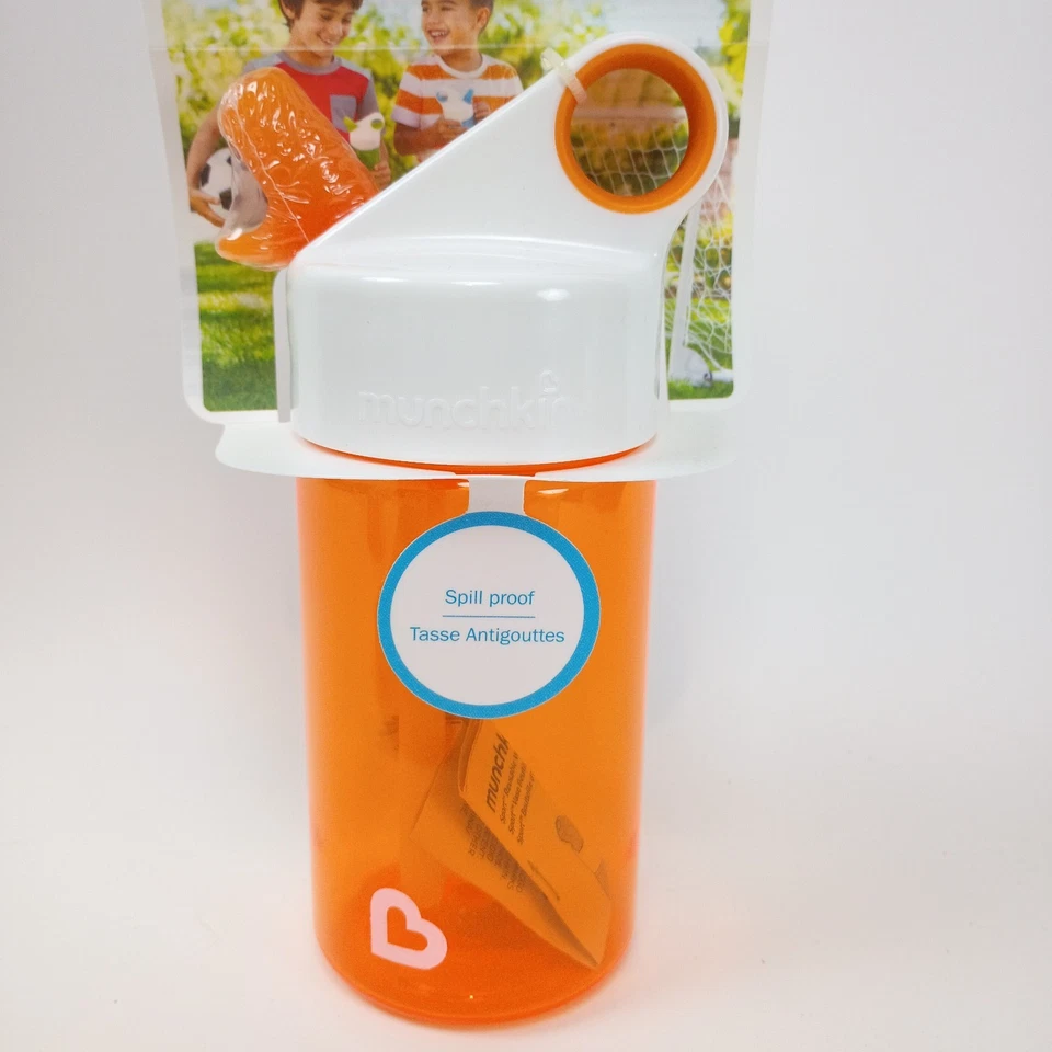 Botella deportiva Munchkin, naranja - 12 onzas - SIN BPA - 18+ meses - nueva Foto 3 de 4