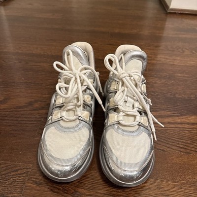 Louis Vuitton Archlight Trainer Metallic Silver 38 1/2