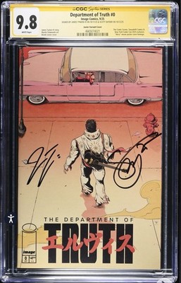 Department of Truth #0 CGC SS 9.8 Signed By Scott Snyder & James Tynion IV Akira