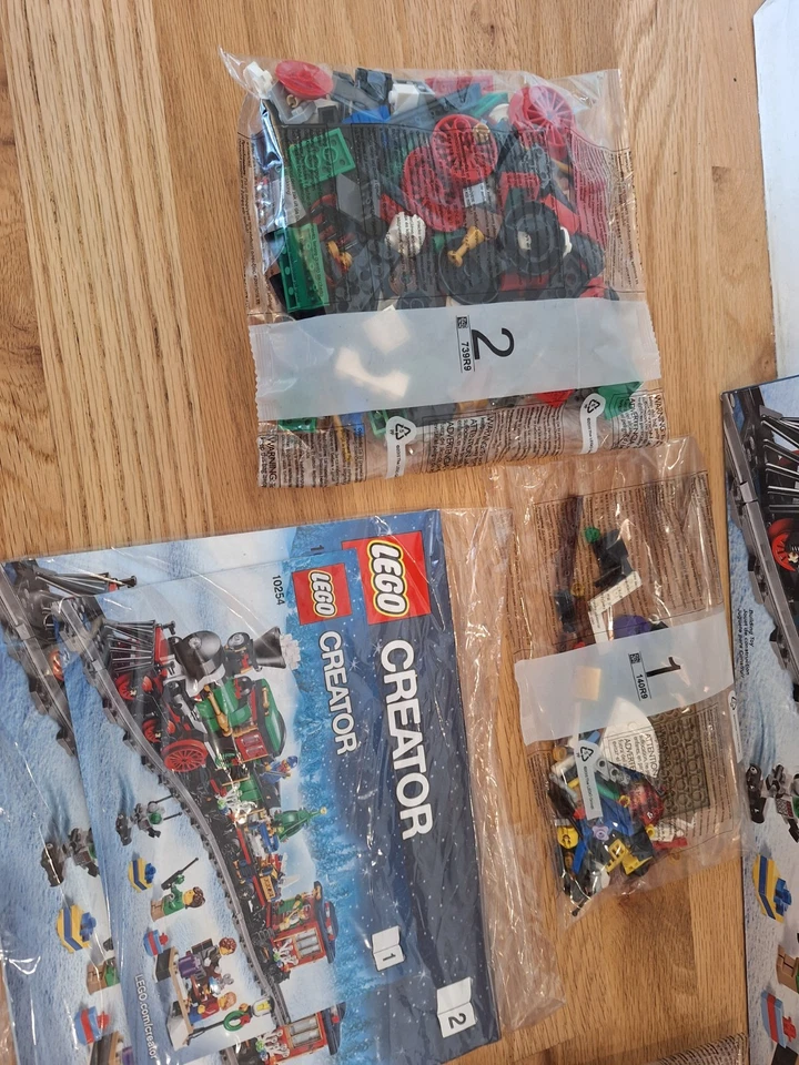 LEGO Creator Expert Winter Holiday Train 10254 Retired Open Box Complete Mint - Image 3 of 4