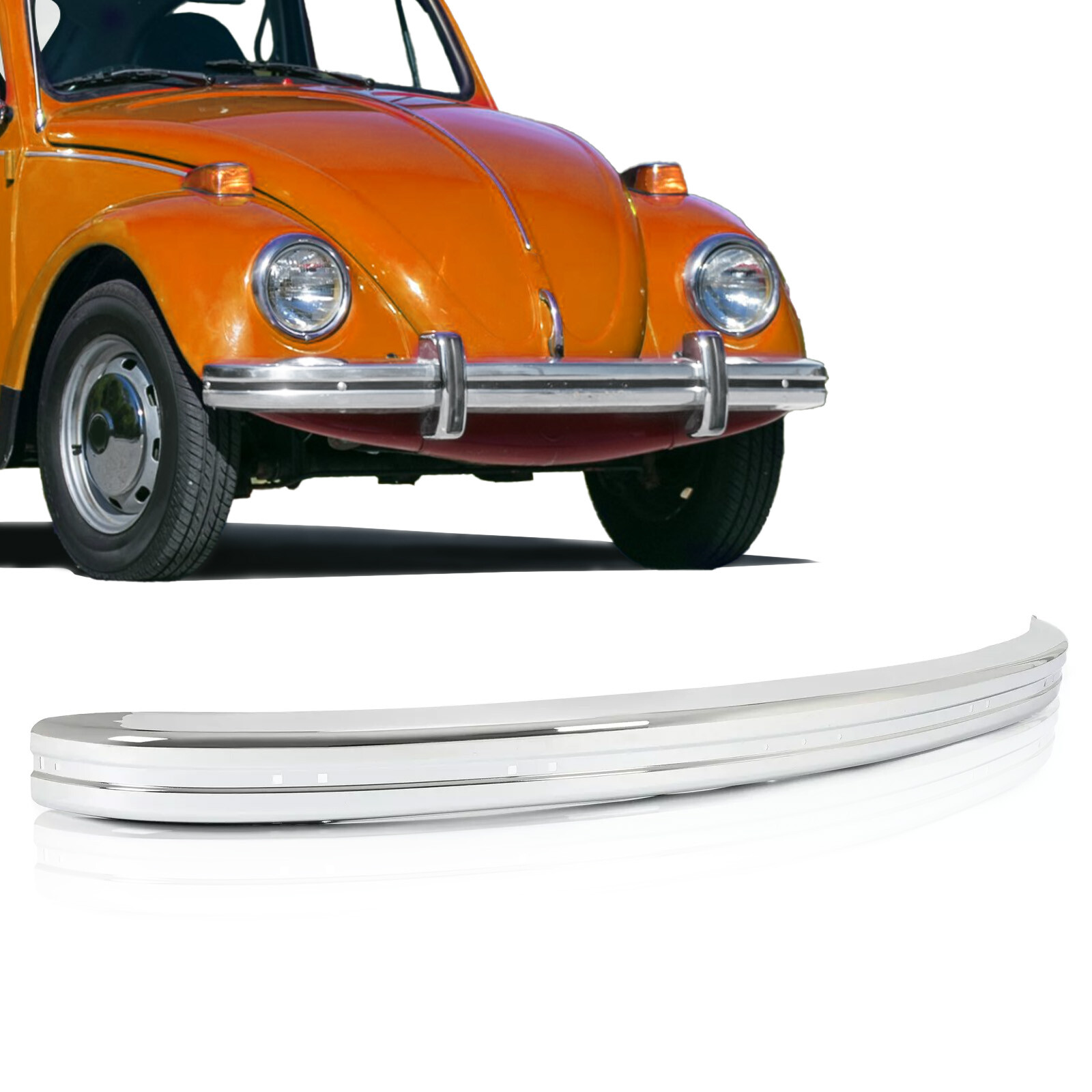 1968-1973 VW Volkswagen Beetle Bug 1971-1973 Super Beetle Front Bumper