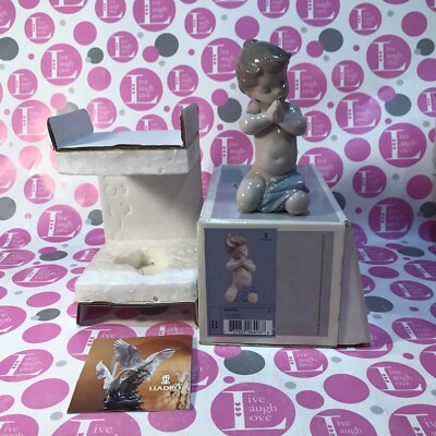 Lladro Figurine A CHILD'S PRAYER (BABY BOY) #06496 Retired NEW IN