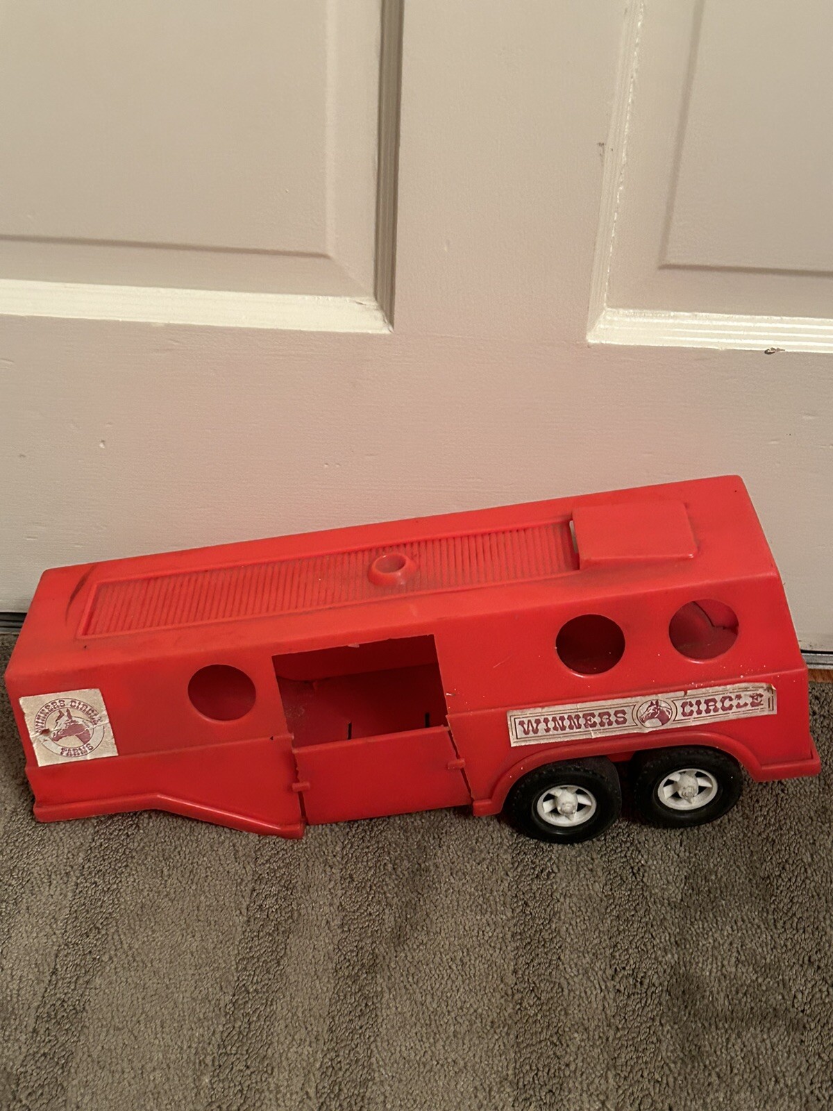 Gay Toys Red Winners Circle Horse Trailer Car Hauler Vintage 1970’s