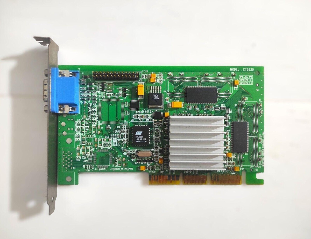 Creative CT6930 Nvidia RIVA TNT2 M64 AGP 16MB VGA Retro Graphics