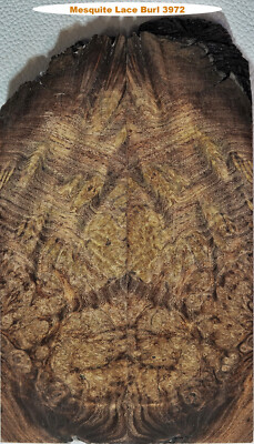 Outstanding STABILIZED Mesquite Lace Burl knife scales #3972, 6 1/4 x 2 x 7/16''