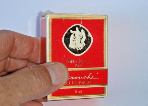 Rare Vtg Not For Sale Vente Interdit Nina Ricci Farouche Perfume Bottle & Box - Afbeelding 2 van 12