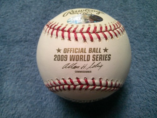 JOE GIRARDI SIGNED OFFICIAL 2009 WORLD SERIES BASEBALL MLB & STEINER COAS - Picture 6 of 6
