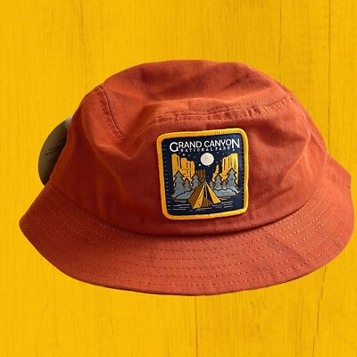 Grand Canyon National Park Foundation Bucket Hat Fishing Cap Arizona Patch NWT