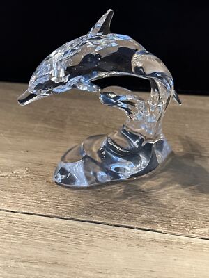SWAROVSKI Crystal Figurine Dolphin on a Wave 190365 Austria | eBay
