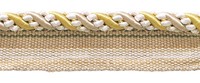 "DÉCopro Light Gold Ivory 4/16\" Dekorativer Lip Cord Radiant Sunrise [10 Yards]"