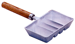 NEW-LEE-INGOT-MOLD-W-WOOD-HANDLE-4-CAVITY-90029