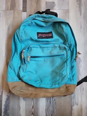 canvas jansport backpack dark color Right Pack