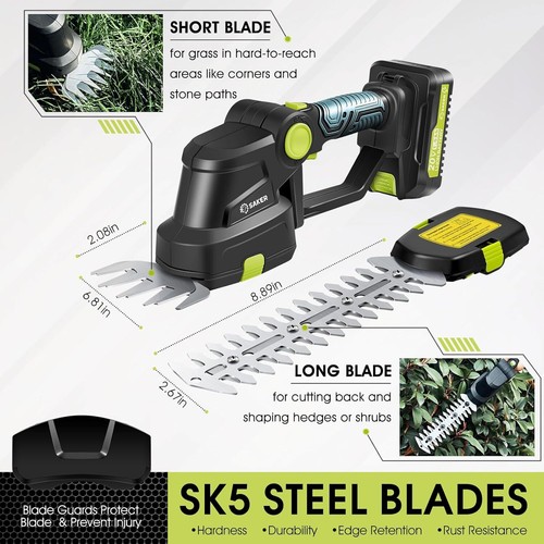 Hedge Shear with 1 PCS Rechargeable Battery and Charger for Garden, Lawn - Picture 3 of 6