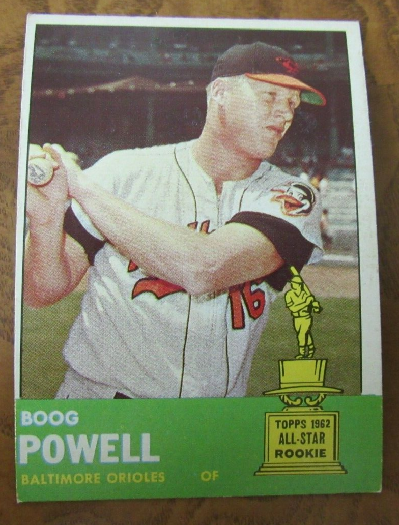 1963 Topps Baseball - # 398 Boog Powell, OF, Baltimore Orioles | eBay