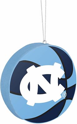 FOCO NCAA North Carolina Eva Ball Ornament - Basketball
