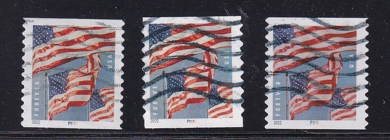 2 diff counterfeit 3 flags coil PNC's (with original)