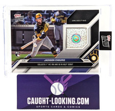 Jackson Chourio - 2024 Topps NOW #16A /125 Games Used Base Relic RC MLB Debut